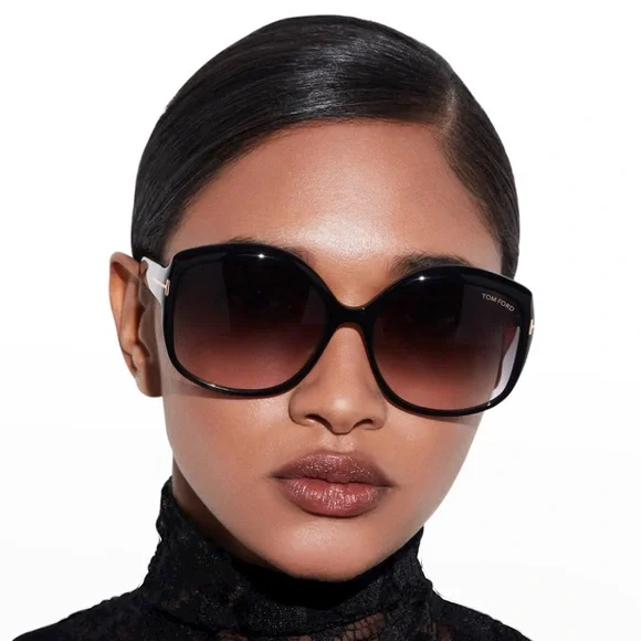 Tom Ford Chiara-02 TF919 55B Sunglasses Women\'s Dark Havana/Smoke Dark Grey 60mm TOM FORD NEW TOM FORD CHIARA-02 TF919 55B WOMEN SUNGLASSES  main image 3